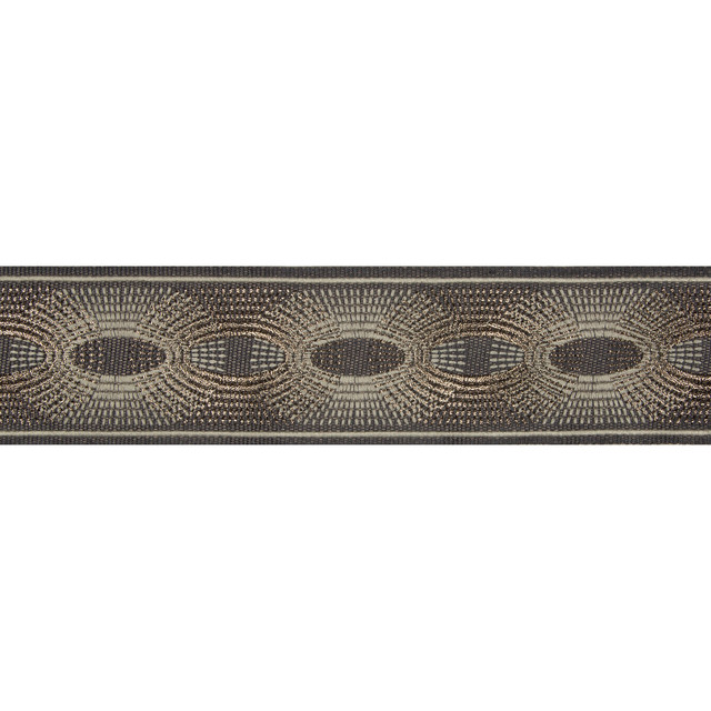 Deco Rays Smoke by Kravet Design Designer Trim BRAIDS BANDS & BORDERS LINEN - 35%;POLYESTER - 32%;VISCOSE - 20%;METALLIC - 13% China - Horizontal: - and Vertical: - 3 - Swanky Fabrics -