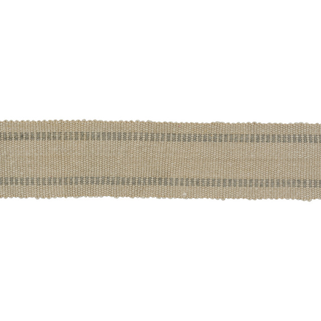 Rennes Tape Grey by Lee Jofa Designer Trim SUZANNE KASLER COLLECTION II LINEN - 65%;JUTE - 35% India - Horizontal: - and Vertical: - 2 - Swanky Fabrics -