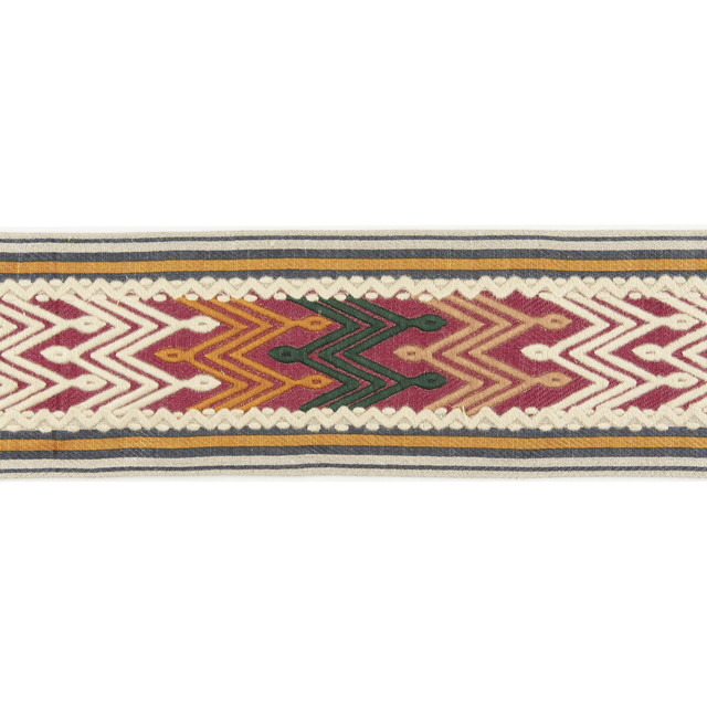 Tana Tape Multi/Blue by Lee Jofa Designer Trim MERKATO LINEN - 90%;SPUN POLYESTER - 10% India - Horizontal: 5.0038 and Vertical: 11.80818 5.0038 - Swanky Fabrics -