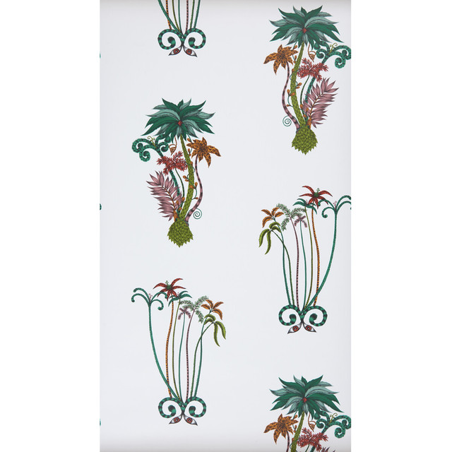 Jungle Palms Jungle by Clarke And Clarke Designer Wallcovering ANIMALIA BY EMMA J SHIPLEY FOR C&C - United Kingdom - Horizontal: 0 and Vertical: 30.125 20.5 - Swanky Fabrics -