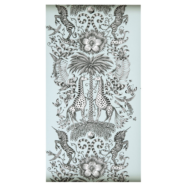 Kruger Eggshell by Clarke And Clarke Designer Wallcovering ANIMALIA BY EMMA J SHIPLEY FOR C&C - United Kingdom - Horizontal: 0 and Vertical: 27.125 20.5 - Swanky Fabrics -