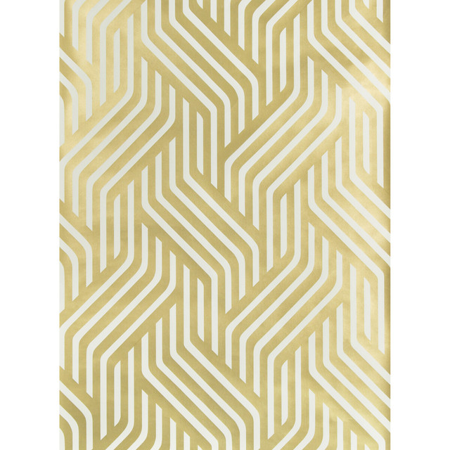 Proxmire Gilt by Kravet Couture Designer Wallcovering MODERN TAILOR PAPER - 100% United States - Horizontal: 27 and Vertical: 27 27 - Swanky Fabrics -