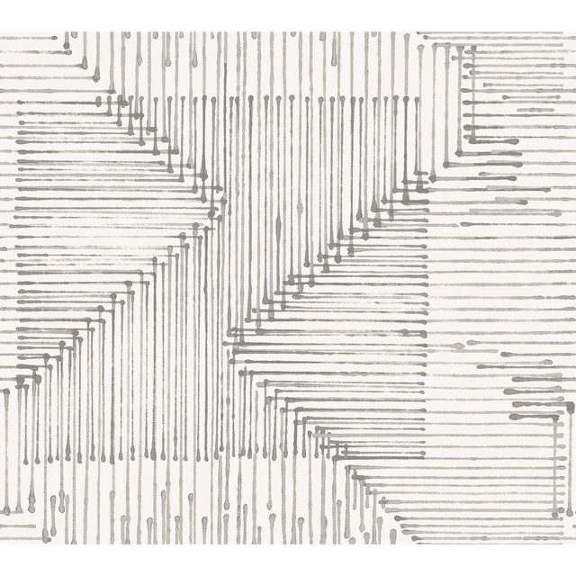 Warp & Weft Grey On Grey by Winfield Thybony Designer Wallcovering WINFIELD THYBONY NON WOVEN - 100% United States - Horizontal: - and Vertical: 24 27 - Swanky Fabrics -