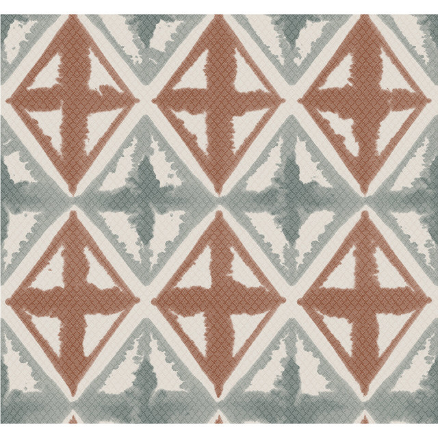 Diamond Block Coral Grey by Winfield Thybony Designer Wallcovering WINFIELD THYBONY NON WOVEN - 100% United States - Horizontal: - and Vertical: 25.25 27 - Swanky Fabrics -
