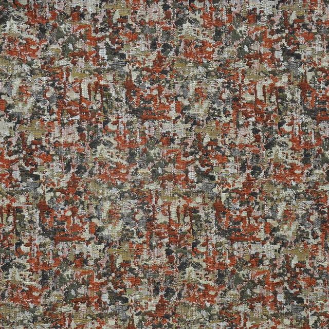 Impressionist # 803 Brick by Maxwell Designer Fabric Performance Wovens-Vol.Iv Boudoir 55% VISCOSE/23% COTTON 14% LINEN/8% POLYESTER TURKEY V-20.5"H-13.75" 54" - Swanky Fabrics -