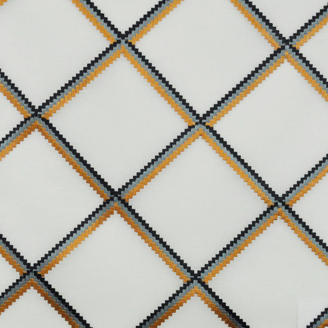 Lightning # 30821 Storm by Maxwell Designer Fabric Stratosphere 52% LINEN/48% POLYESTER INDIA V-6.4" H-6.5" 55"EMB.51 - Swanky Fabrics -