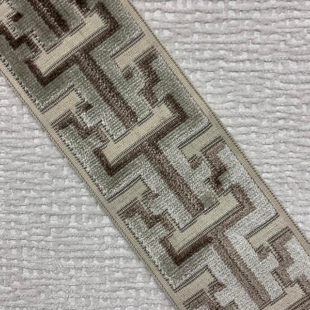 Banks Tape Vanilla by Magnolia Designer Trim - 31Poly/58Ray/11Lin China Horizontal: and Vertical: 3.5 - Swanky Fabrics -