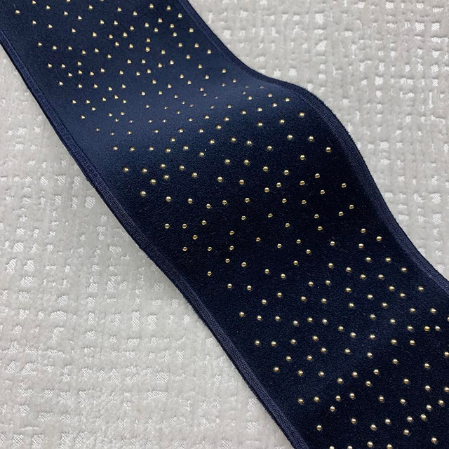 Estella Tape Moonlight by Magnolia Designer Trim - 82Poly/11Ray/7Met China Horizontal: and Vertical: 3.15 - Swanky Fabrics -