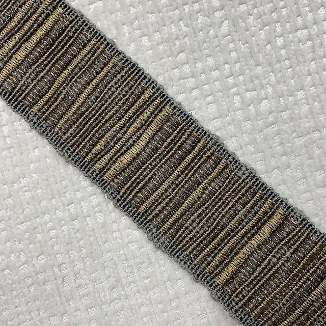 Reese Tape Haze by Magnolia Designer Trim - 64Cot/26Ray/5Lin/5Met China Horizontal: and Vertical: 2.5 - Swanky Fabrics -