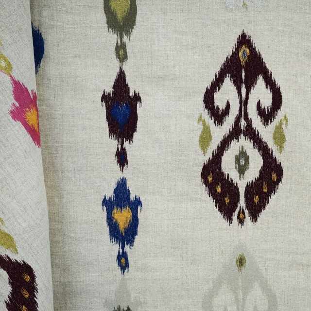 Mengikat 66Sj101 by JF Designer Fabric JF Studio 73% Linen, 25% Viscose, 2% Cotton India Horizontal: 25.5 and Vertical: 23.625 54 - Swanky Fabrics -