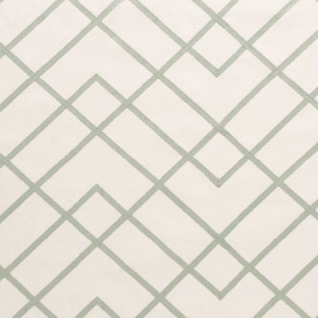 Trellis Mineral by Mitchell Designer Fabric #1906 67.5% Cotton,22.5% Linen,10% Spun Polyester India </p><p>Repeat: Horizontal: 16.5 and Vertical: 7.5 50 - Swanky Fabrics -