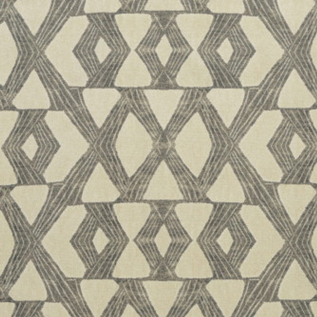 Crossover Grey by Mitchell Designer Fabric #1905 80% Cotton,20% Linen China </p><p>Repeat: Horizontal: 13.5 and Vertical: 13.5 54 - Swanky Fabrics -