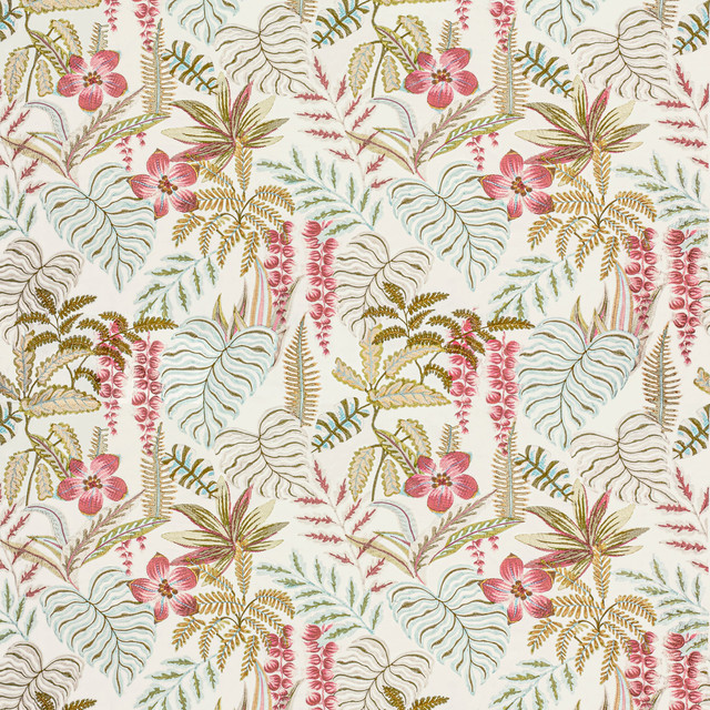 7806-21 Tropicale Reef by Bassett Mcnab Designer Fabric BASSETT MCNAB SIGNATURE 100%COT %VEMB INDIA Horizontal: 26 and Vertical: 30 52.75 in - Swanky Fabrics -