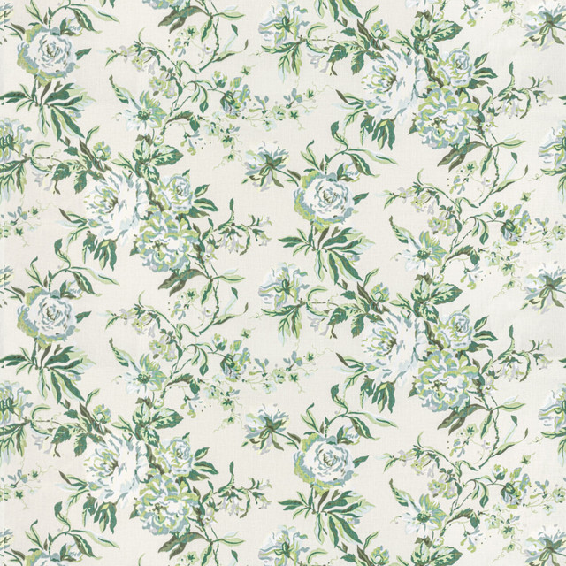 7812-49 Wrentham Seaglass by Bassett Mcnab Designer Fabric BASSETT MCNAB SIGNATURE 100%LIN USA Horizontal: 27 and Vertical: 25.25 54 in - Swanky Fabrics -