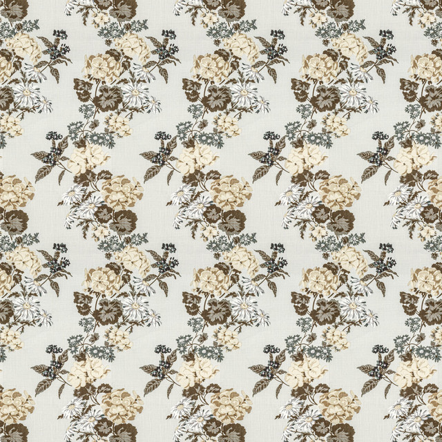 7815-7 Summer Garden Windswept by Bassett Mcnab Designer Fabric BASSETT MCNAB ORIGINS 100%LIN USA Horizontal: 26.5 and Vertical: 13.5 54 in - Swanky Fabrics -