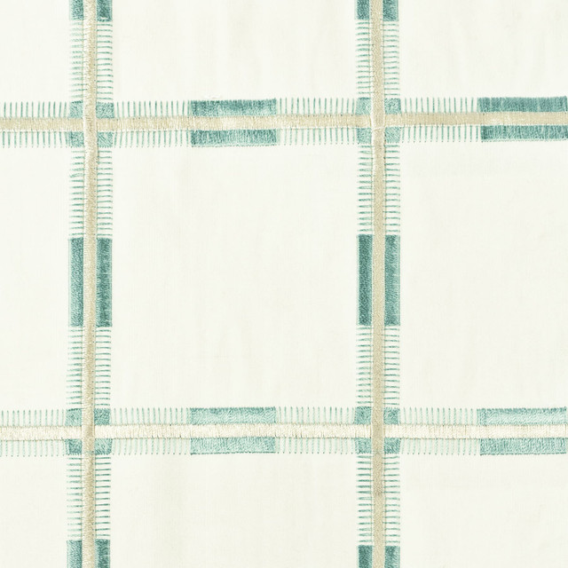 Kaslen 2 Seafoam by Stout Designer Fabric COMFORTABLE LIVING MINERAL/TEAL 80%COT 20%POL %REMB INDIA CATB 117-2013 WYZENBEEK 10 000 DOUBLE RUB WEAR TEST (MEDIUM DUTY) Horizontal: 4 and Vertical: 3.75 52 in - Swanky Fabrics -