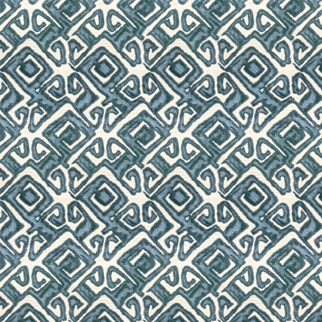Tracy 1 Cobalt by Stout Designer Fabric COMFORTABLE LIVING SPRAY/OCEAN 52%POL 48%SVI INDIA WYZENBEEK 48 000 DOUBLE RUB WEAR TEST (HEAVY DUTY) CATB 117-2013 Horizontal: 7 and Vertical: 12 54 in - Swanky Fabrics -