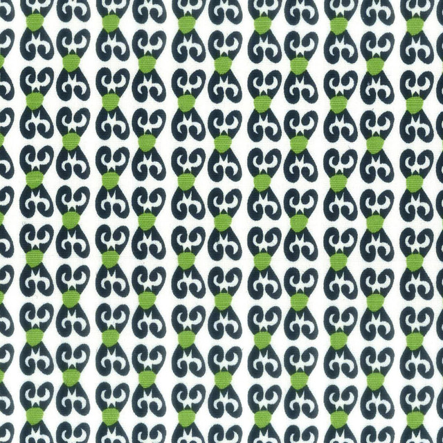 Trinket 2 Fern by Aoc Designer Fabric LA BELLA VITA 50%COT 50%LIN USA CATB 117-2013 Horizontal: 1.5 and Vertical: 2 54 in - Swanky Fabrics -