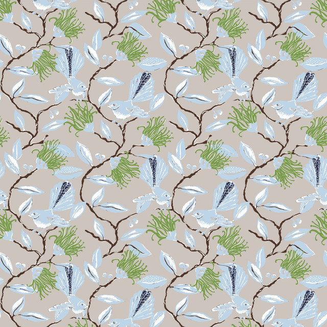 W05Vl-4 Onlooker Grey Wallpaper by Aoc Designer Wallpaper HERITAGE WALLPAPER 100%PA USA Horizontal: 21 and Vertical: 13.5 27 in - Swanky Fabrics -