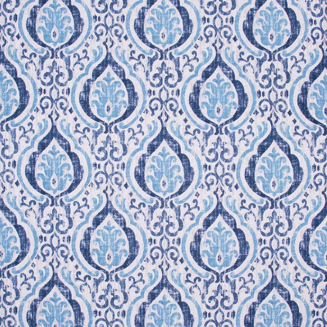 Be Brave Sapphire by Carole Designer Fabric Bluebird 100% Cotton- Soil Repellent China Passes 27,000 Double Rubs Wyzenbeek Horizontal: 13.5 and Vertical: 18 56 - Swanky Fabrics - Be Brave Sapphire by Carole Designer Fabric Bluebird 100% Cotton- Soil Repellent China Passes 27,000 Double Rubs Wyzenbeek Horizontal: 13.5 and Vertical: 18 56 - Swanky Fabrics -