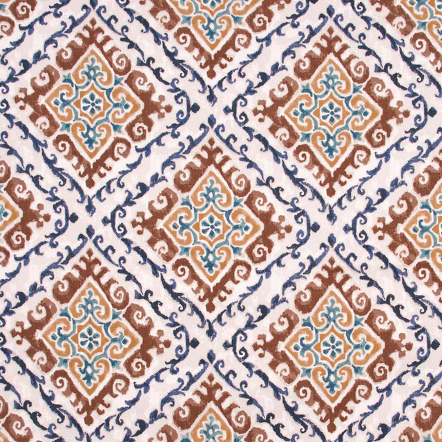 Hold The Trust Saddle by Carole Designer Fabric Red Sea 100% Cotton -SR Pakistan 30,000 Wyzenbeek Double Rubs Horizontal: 17.75 and Vertical: 18 55 - Swanky Fabrics -