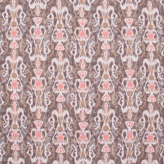 Hunts Point Coral by Carole Designer Fabric Jungle Safari 90% Cotton, 10% Linen Pakistan Passes 15,000 Double Rubs Wyzenbeek Horizontal: 9.75 and Vertical: 10 56 - Swanky Fabrics -