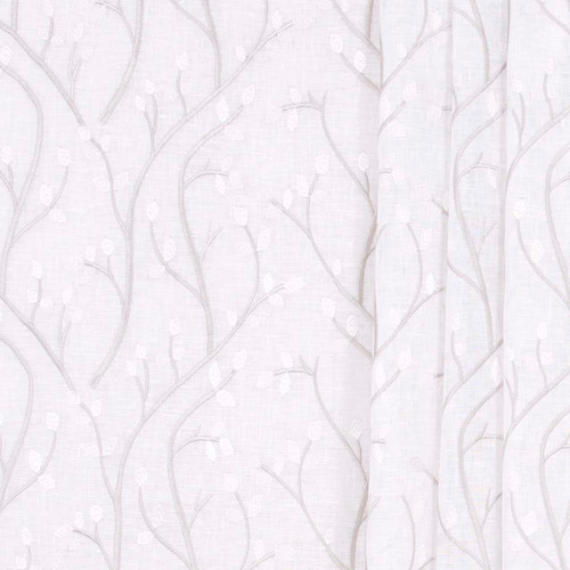 Night Away Cloud by Carole Designer Fabric Sheer Intrigue 54% Linen, 32% Cotton, 14% Polyester India N/A Horizontal: 13.25 and Vertical: 9 52 - Swanky Fabrics -