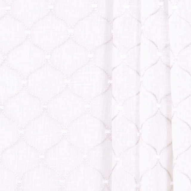 Rollover Pearl by Carole Designer Fabric Sheer Intrigue 100% Polyester India N/A Horizontal: 4 and Vertical: 4.375 51 - Swanky Fabrics -