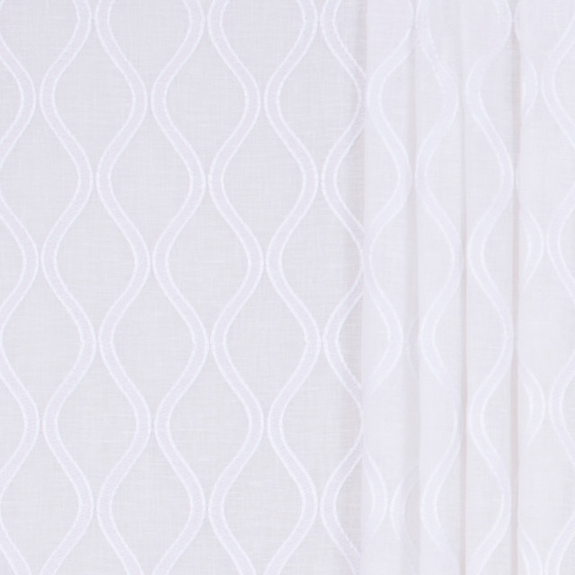 Semicircle Cloud by Carole Designer Fabric Sheer Intrigue 54% Linen, 32% Cotton, 14% Polyester India N/A Horizontal: 3.25 and Vertical: 4.5 52 - Swanky Fabrics -