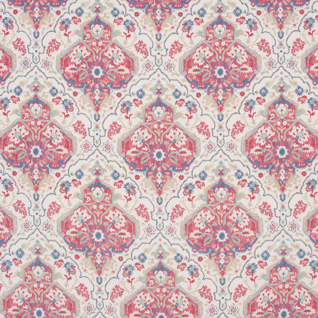 Take Your Place Pimento by Carole Designer Fabric Azalea 100% Polyester India Passes 30,000 Double Rubs Wyzenbeek Horizontal: 6.75 and Vertical: 18 54 - Swanky Fabrics - Take Your Place Pimento by Carole Designer Fabric Azalea 100% Polyester India Passes 30,000 Double Rubs Wyzenbeek Horizontal: 6.75 and Vertical: 18 54 - Swanky Fabrics -