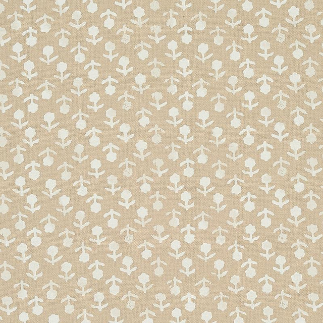 Beatriz Handprint Natural 179352 by Schumacher Designer Fabric Jacaranda 4.38" - Swanky Fabrics - Beatriz Handprint Natural 179352 by Schumacher Designer Fabric Jacaranda 4.38" - Swanky Fabrics -