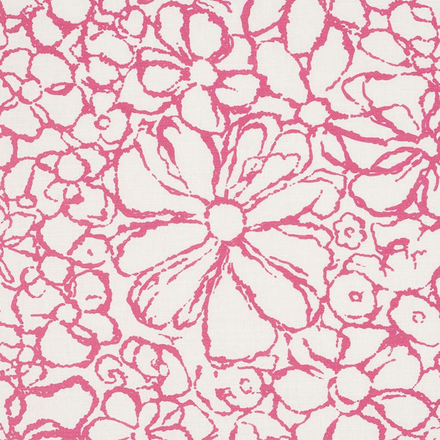 Sidonie Magenta 179552 by Schumacher Designer Fabric Happy Together 27.0" - Swanky Fabrics -