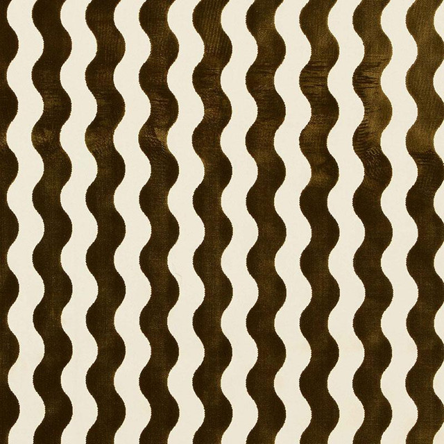 The Wave Velvet Chocolate 69421 by Schumacher Designer Fabric Miles Redd 3.5" - Swanky Fabrics - The Wave Velvet Chocolate 69421 by Schumacher Designer Fabric Miles Redd 3.5" - Swanky Fabrics -