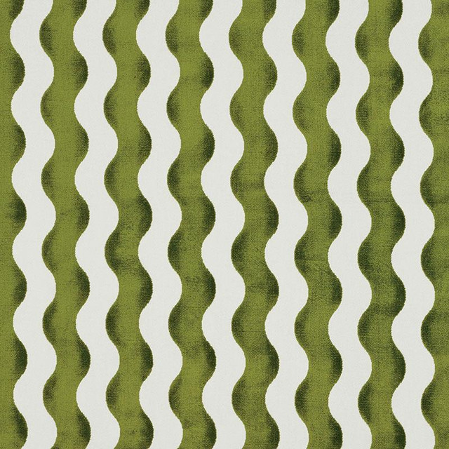 The Wave Velvet Lettuce 69422 by Schumacher Designer Fabric Miles Redd 3.5" - Swanky Fabrics - The Wave Velvet Lettuce 69422 by Schumacher Designer Fabric Miles Redd 3.5" - Swanky Fabrics -
