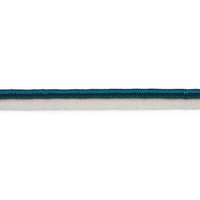 Gustave Silk Lip Cord Wide Peacock 74567 by Schumacher Designer Trim Perfect Basics: Trims - Swanky Fabrics -