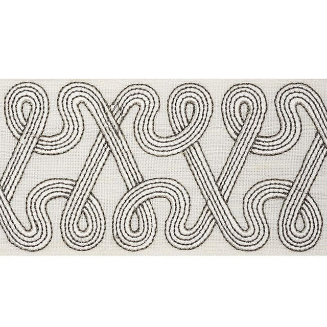 Freeform Embroidered Tape Dove 76730 by Schumacher Designer Trim Freehand 3.88" - Swanky Fabrics -