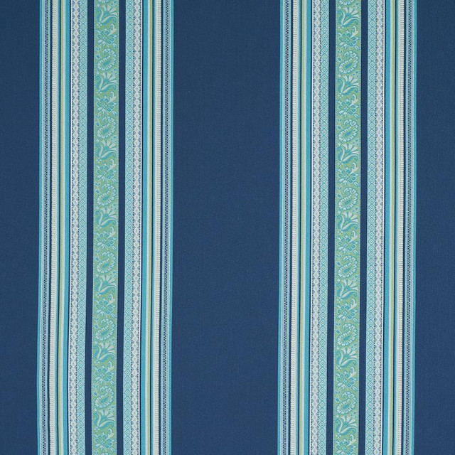 Markova Stripe Navy 78602 by Schumacher Designer Fabric Rive Gauche 13.5" - Swanky Fabrics - Markova Stripe Navy 78602 by Schumacher Designer Fabric Rive Gauche 13.5" - Swanky Fabrics -