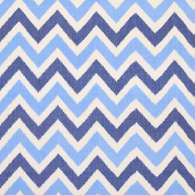 Vedado Ikat Indigo 79460 by Schumacher Designer Fabric HAPPY TOGETHER II COTTON 100% INDIA </p><p>Repeat: Horizontal: 5" (13CM) and Vertical: 6" (15CM) 53 - Swanky Fabrics -