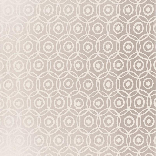 Alcazaba Silver 5005950 by Schumacher Designer Wallpaper Byzantium 13.5" - Swanky Fabrics -