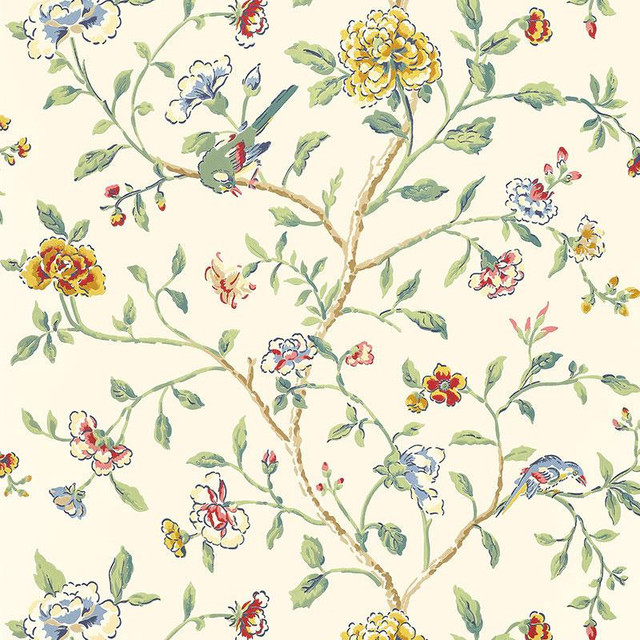 Annabelle Vine Primary 5004400 by Schumacher Designer Wallpaper Greenhouse 27.0" - Swanky Fabrics - Annabelle Vine Primary 5004400 by Schumacher Designer Wallpaper Greenhouse 27.0" - Swanky Fabrics -