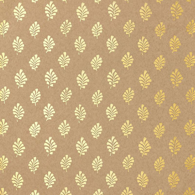 Bakara Leaf Gilt 5005233 by Schumacher Designer Wallpaper Jaipur - Swanky Fabrics - Bakara Leaf Gilt 5005233 by Schumacher Designer Wallpaper Jaipur - Swanky Fabrics -