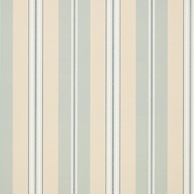 Chalon Stripe Sky 5002483 by Schumacher Designer Wallpaper Essential - Swanky Fabrics -