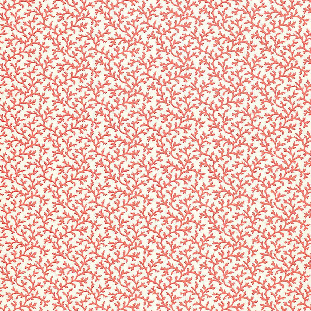 Coral Vine Garnet 5004415 by Schumacher Designer Wallpaper Simply Charming 4.5" - Swanky Fabrics - Coral Vine Garnet 5004415 by Schumacher Designer Wallpaper Simply Charming 4.5" - Swanky Fabrics -