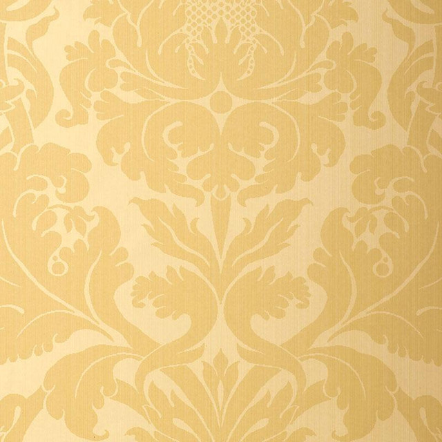 Fiorella Damask Yellow 529191 by Schumacher Designer Wallpaper Palazzo 27.0" - Swanky Fabrics - Fiorella Damask Yellow 529191 by Schumacher Designer Wallpaper Palazzo 27.0" - Swanky Fabrics -