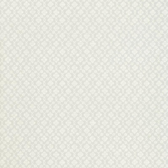 Harbury Trellis Dove 5004141 by Schumacher Designer Wallpaper Simply Charming 13.5" - Swanky Fabrics -