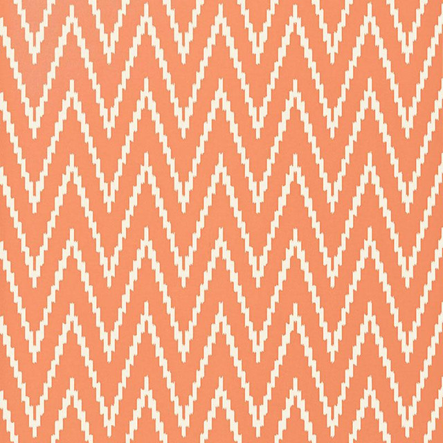 Kasari Ikat Terra Cotta 5005994 by Schumacher Designer Wallpaper Byzantium 13.5" - Swanky Fabrics - Kasari Ikat Terra Cotta 5005994 by Schumacher Designer Wallpaper Byzantium 13.5" - Swanky Fabrics -