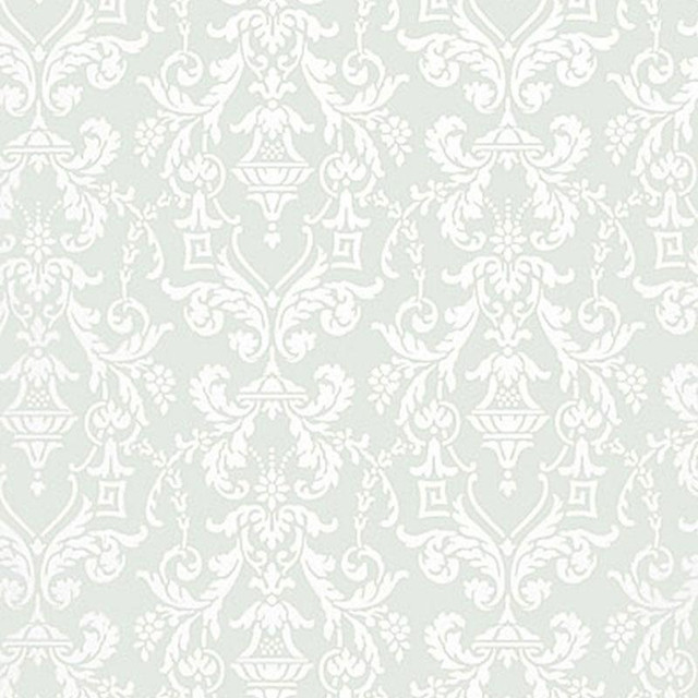 Lido Damask Haze 5004482 by Schumacher Designer Wallpaper Greenhouse 9.0" - Swanky Fabrics - Lido Damask Haze 5004482 by Schumacher Designer Wallpaper Greenhouse 9.0" - Swanky Fabrics -