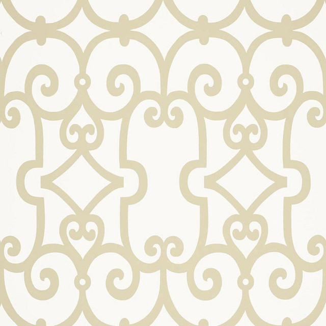 Manor Gate Sand 5005052 by Schumacher Designer Wallpaper Modern Nature 13.5" - Swanky Fabrics - Manor Gate Sand 5005052 by Schumacher Designer Wallpaper Modern Nature 13.5" - Swanky Fabrics -