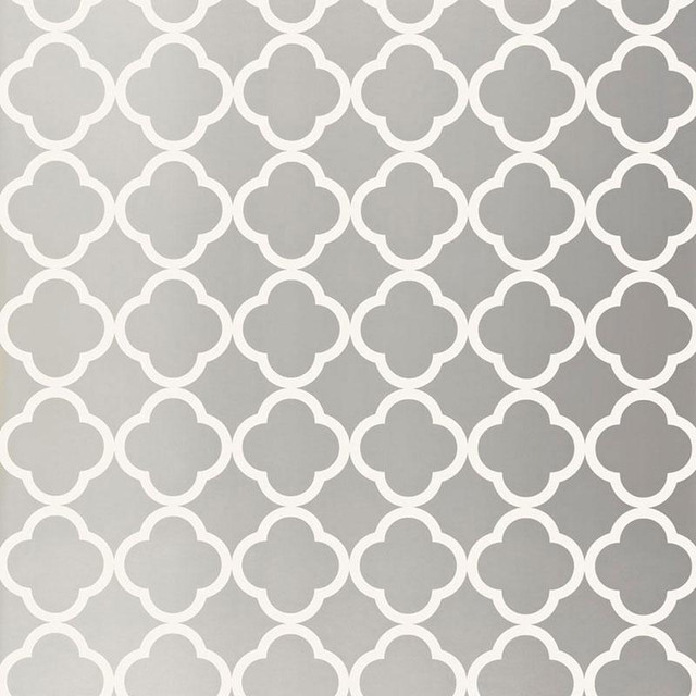 Morocco Silver 5005872 by Schumacher Designer Wallpaper Byzantium 4.5" - Swanky Fabrics - Morocco Silver 5005872 by Schumacher Designer Wallpaper Byzantium 4.5" - Swanky Fabrics -