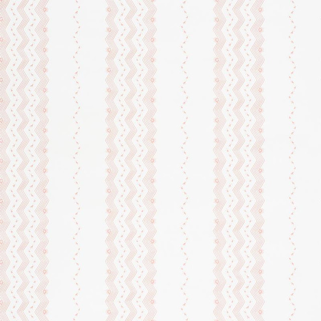 Nauset Stripe Blush 5009742 by Schumacher Designer Wallpaper Chambray 18.0" - Swanky Fabrics -